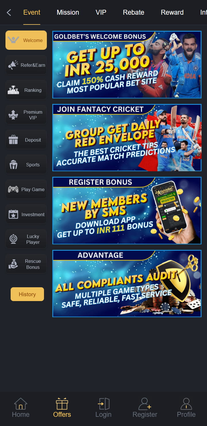 This image is the second image of the app, India's encrypted odds-on top online betting software